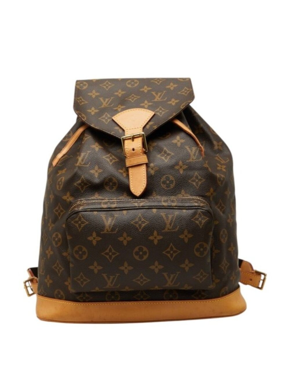 Louis Vuitton Monogram Montsouris GM Backpack Brown Leather